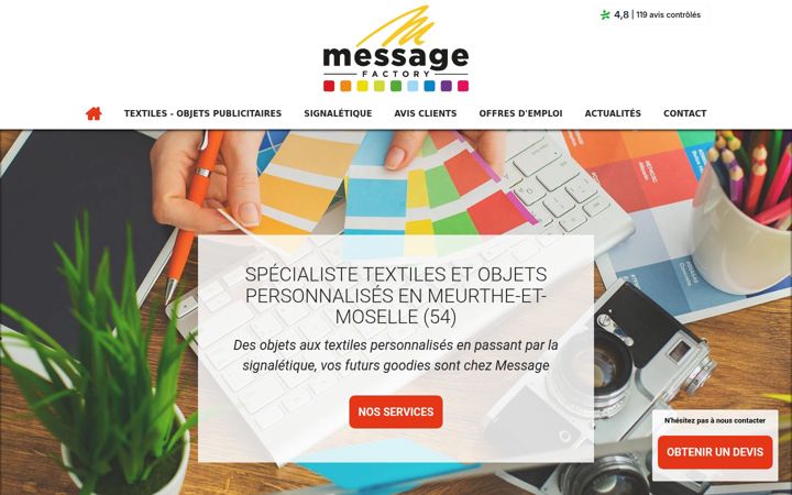 Screenshot of message-nancy-avis.com