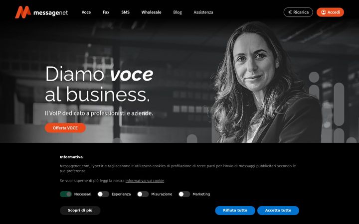 Screenshot of messagenet.it