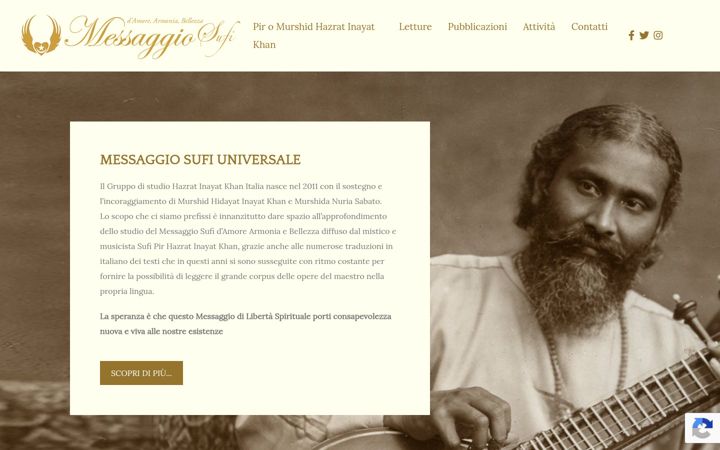 Screenshot of messaggio-sufi.com