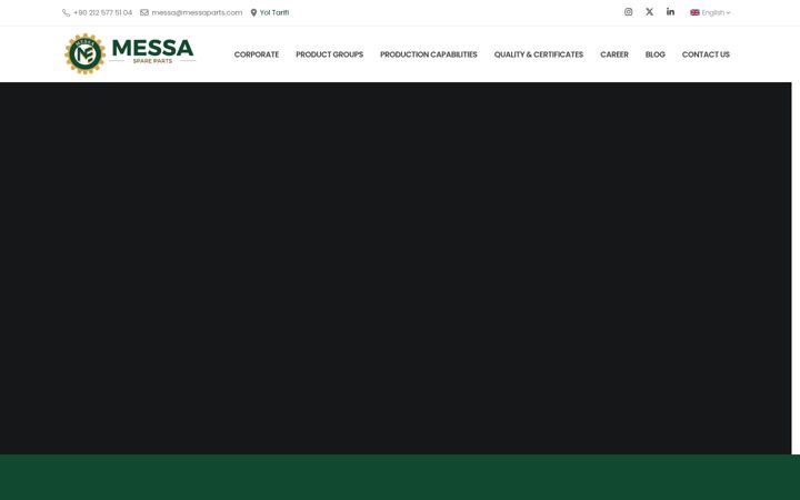 Screenshot of messaparts.com