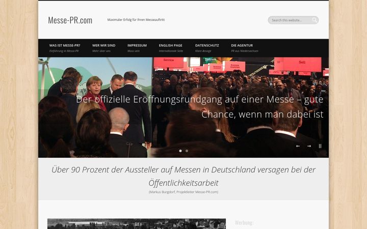 Screenshot of messe-pr.com