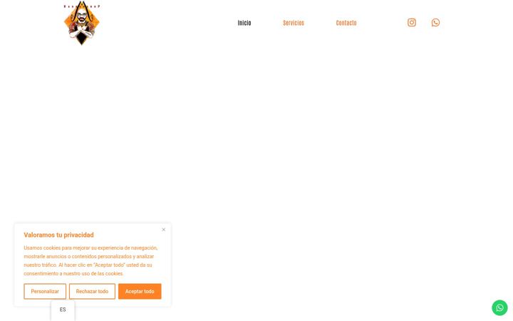 Screenshot of messeguerbarbershop.com
