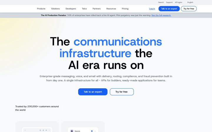 Screenshot of messengerpeople.com