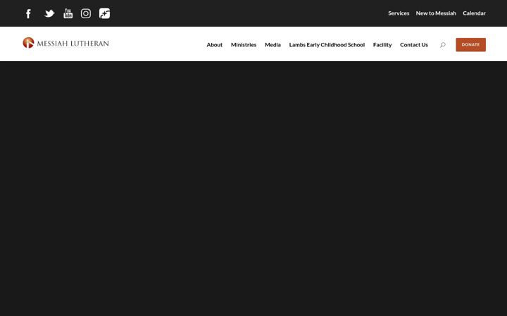Screenshot of messiahlutheran.com