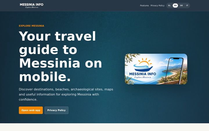 Screenshot of messiniainfo.com