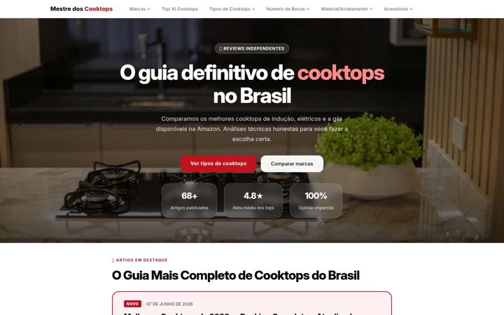 Screenshot of mestredoscooktops.com