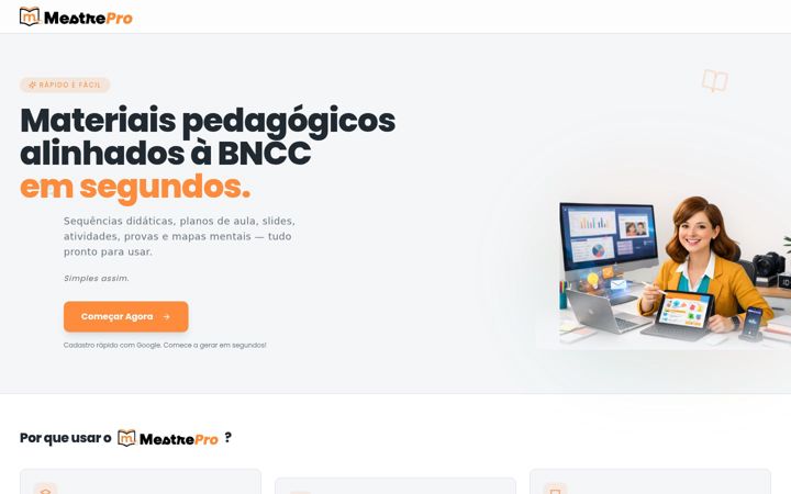 Screenshot of mestrepro.com