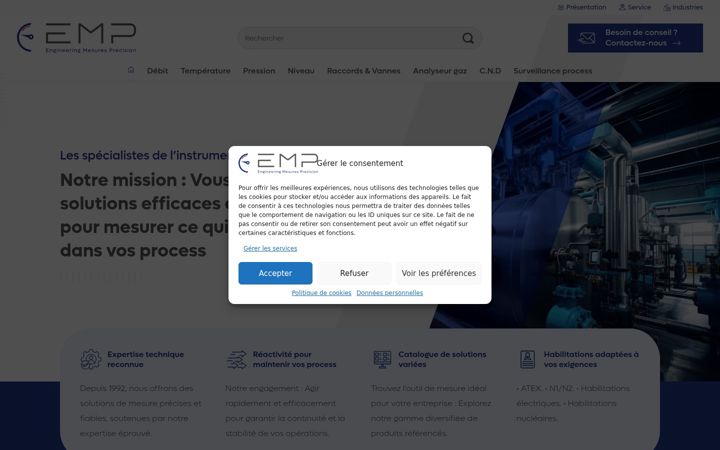 Screenshot of mesure.com