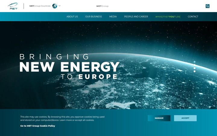 Screenshot of met.com