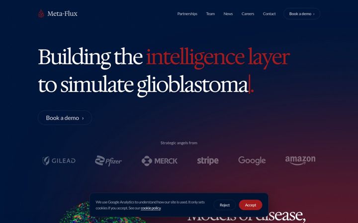 Screenshot of meta-flux.com