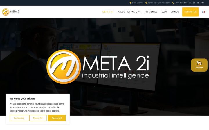 Screenshot of meta2i.com