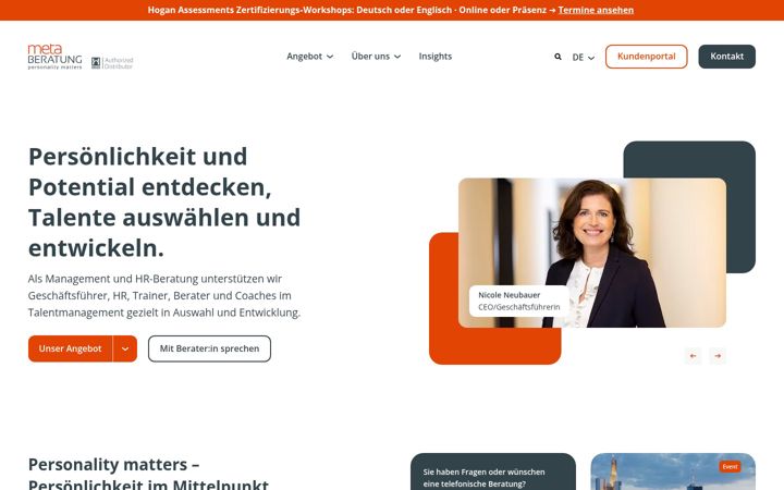 Screenshot of metaberatung.com