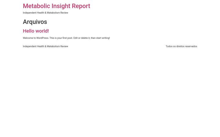 Screenshot of metabolicinsightreport.com