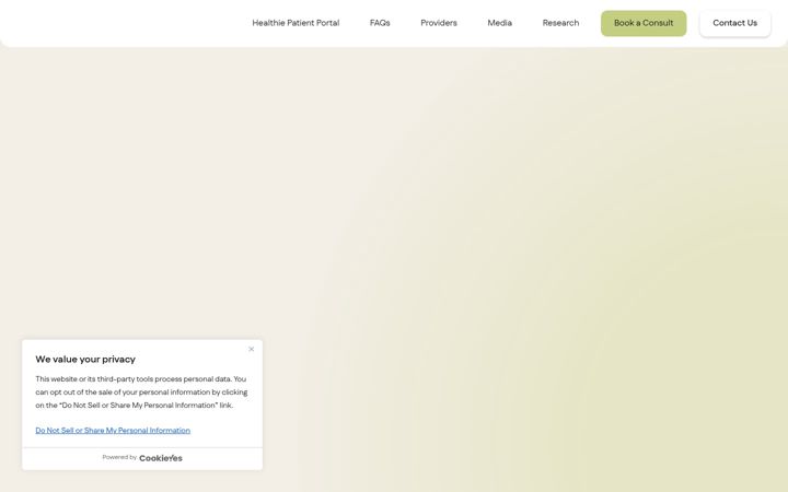 Screenshot of metabolicpsychiatrylabs.com