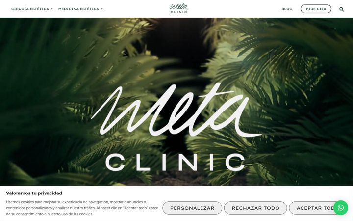 Screenshot of metaclinicsevilla.com