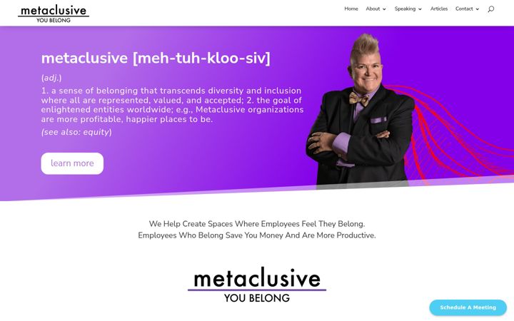 Screenshot of metaclusive.com