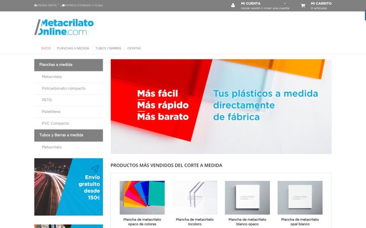 Screenshot of metacrilatoonline.com