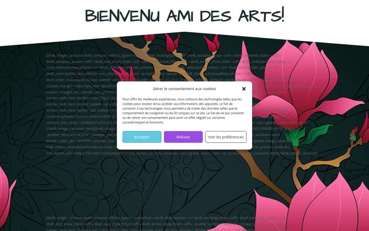 Screenshot of metafora-mundo.com