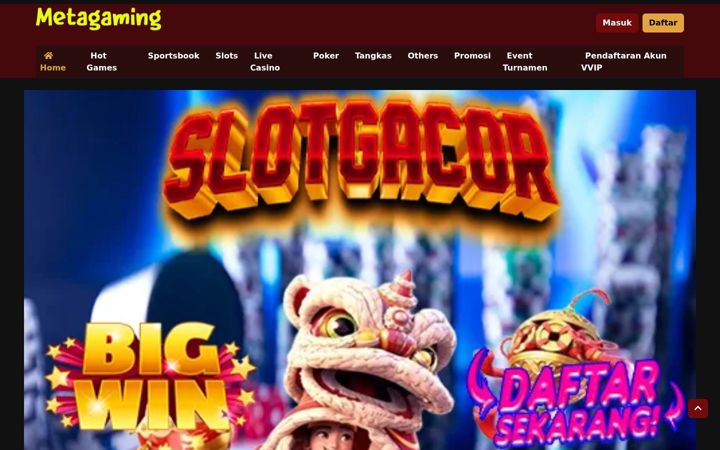 Screenshot of metagamingslot.com