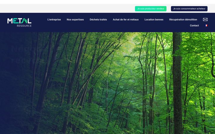 Screenshot of metal-resource.fr