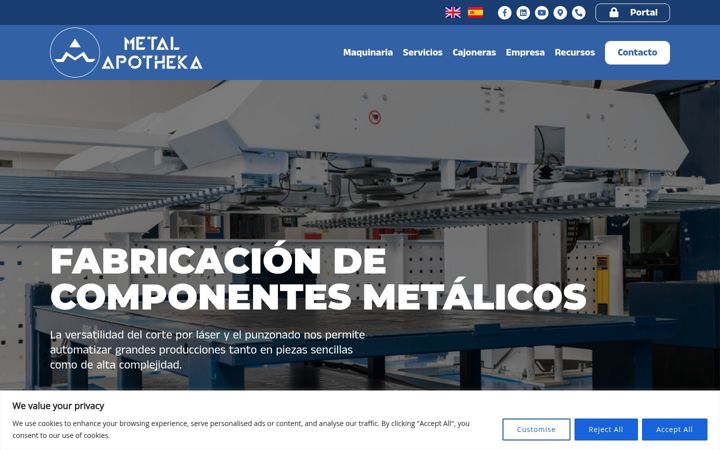 Screenshot of metalapotheka.com