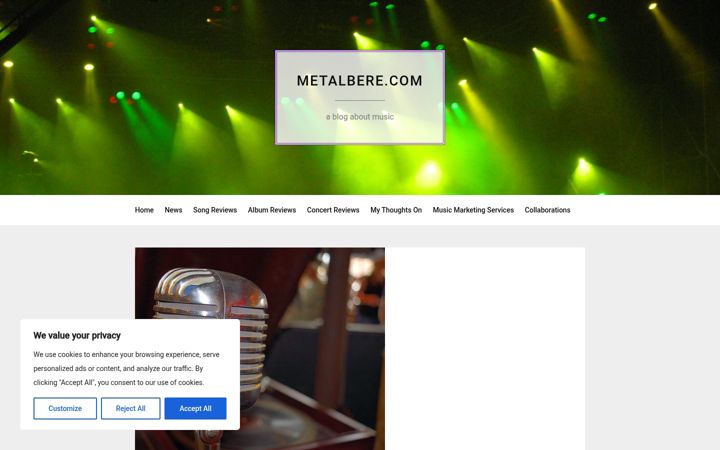 Screenshot of metalbere.com