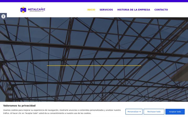 Screenshot of metalcaniz.com