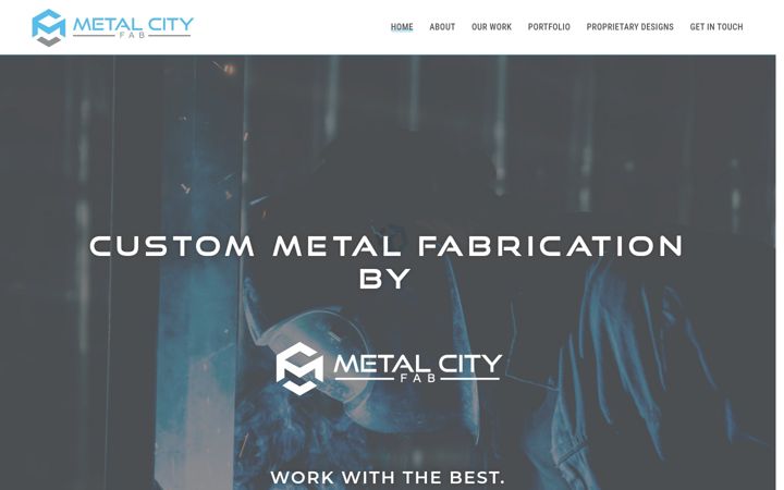 Screenshot of metalcityfab.com