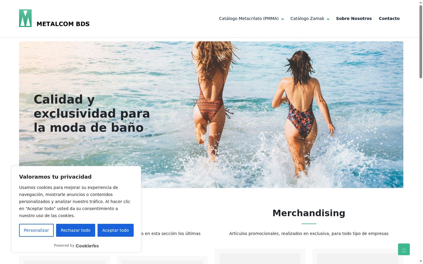 Capture d'écran de la bannière de consentement affichée avant toute interaction