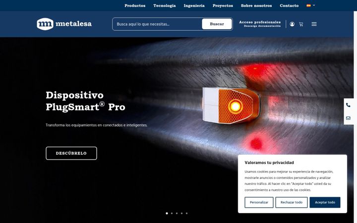 Screenshot of metalesa.com