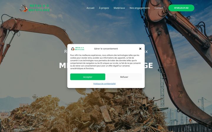Screenshot of metalgs-recyclage.com