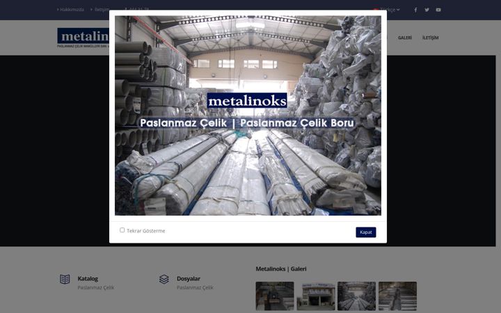 Screenshot of metalinoks.com