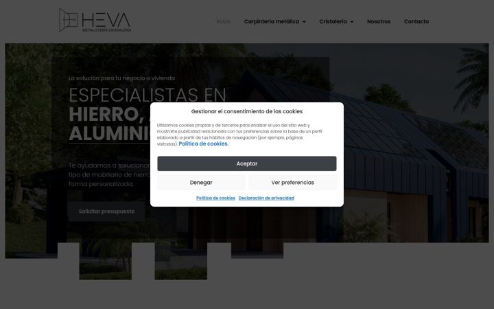 Screenshot of metalisteriaheva.com