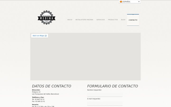 Screenshot of metalisteriamedina.com