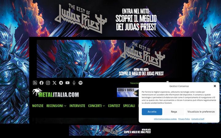 Screenshot of metalitalia.com
