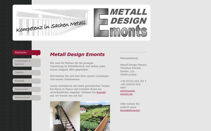 Screenshot of metall-emonts.de