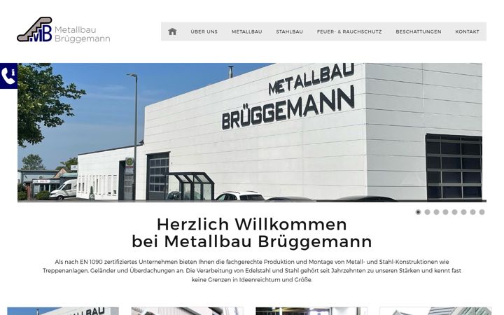 Screenshot of metallbau-brueggemann.de