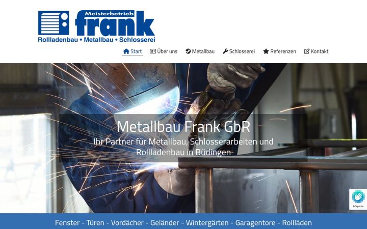 Screenshot of metallbau-frank.de