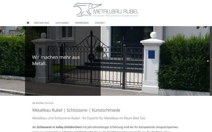 Skärmbild av metallbau-rubel.de