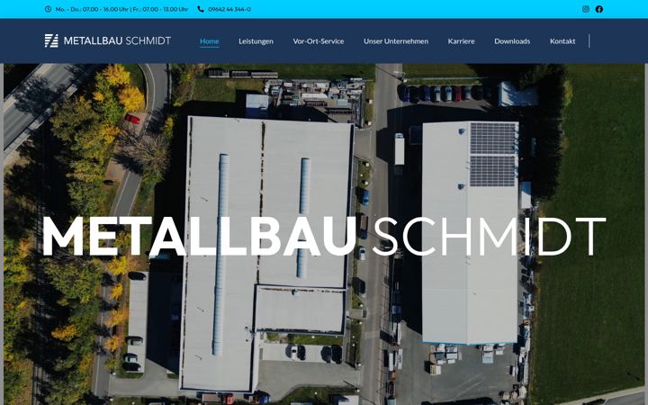 Screenshot of metallbau-schmidt.com