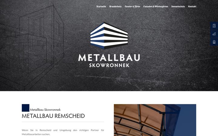 Screenshot of metallbau-skowronnek.de