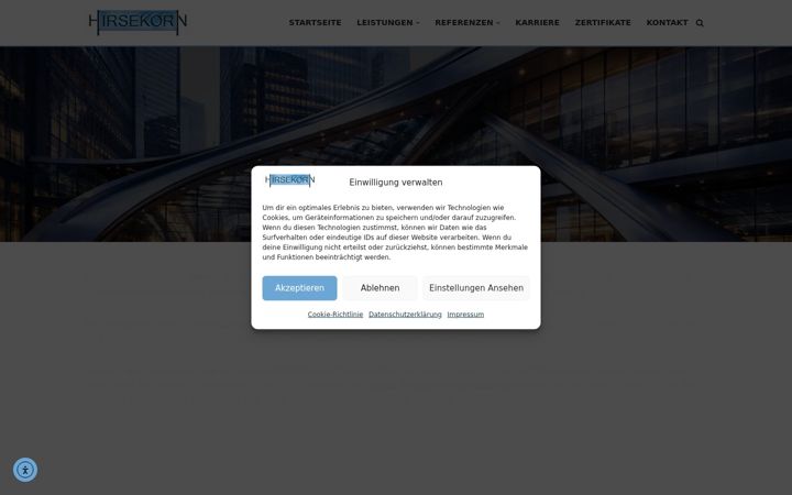 Screenshot of metalldesign-hirsekorn.com
