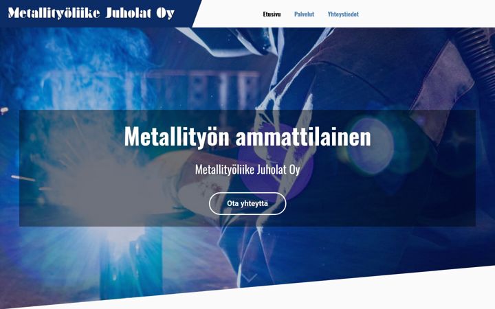 Capture d'écran de metallityoliikejuholat.fi