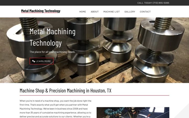 Screenshot of metalmachiningtech.com