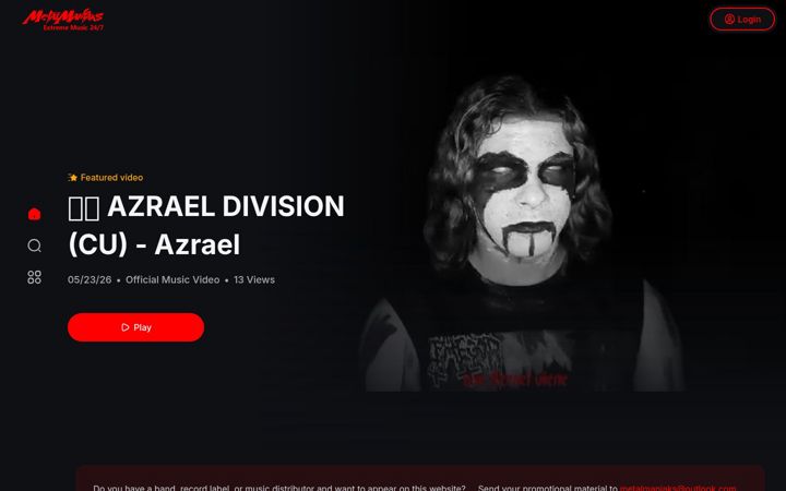 Screenshot of metalmaniaks.com