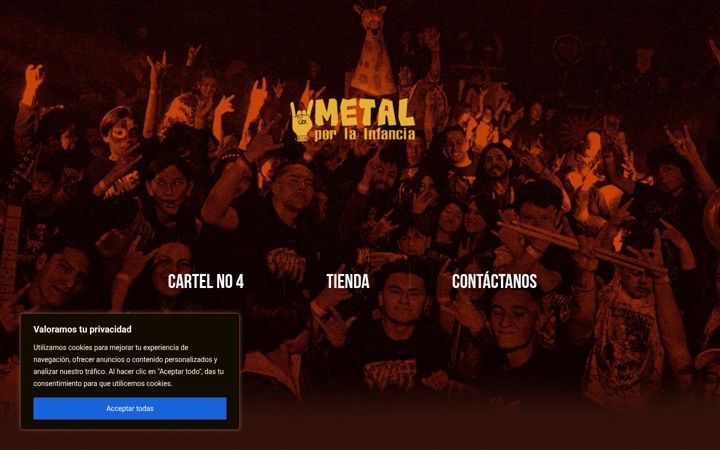 Screenshot of metalporlainfancia.com