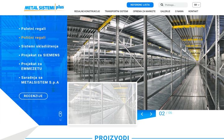 Screenshot of metalsistemiplus.com