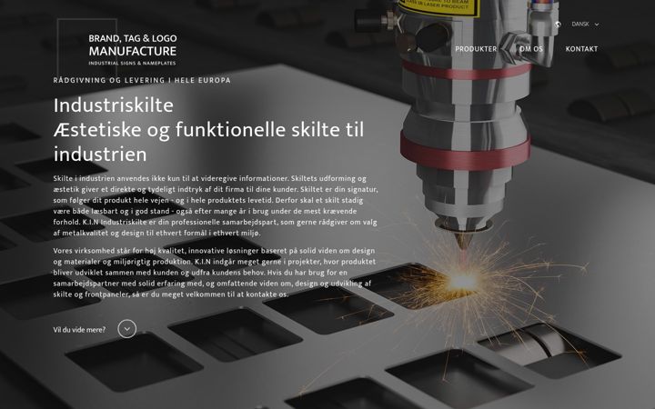 Screenshot of metalskilte.com