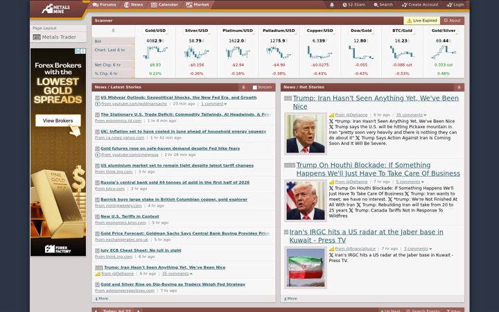 Screenshot of metalsmine.com