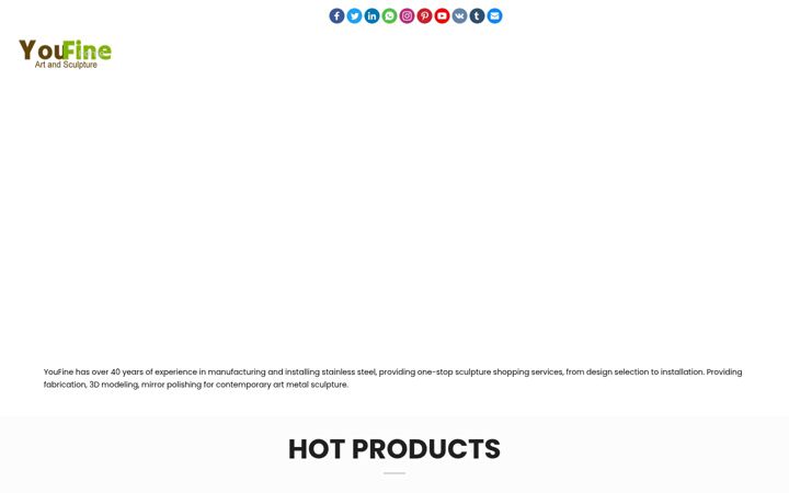 Screenshot of metalssculpture.com